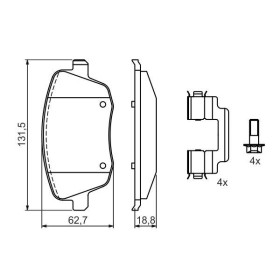 BOSCH Sada brzdových platničiek   0 986 424 829_thumb5