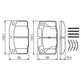 BOSCH Sada brzdových platničiek   0 986 469 390_thumb5