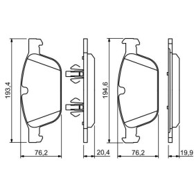 BOSCH Sada brzdových platničiek   0 986 494 305_thumb7