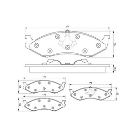 BOSCH Sada brzdových platničiek   0 986 424 284_thumb5