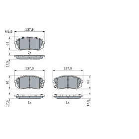 BOSCH Sada brzdových platničiek, kotúč. brzda   0 986 494 905_thumb5