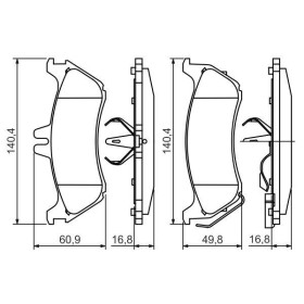 BOSCH Sada brzdových platničiek   0 986 424 708_thumb5