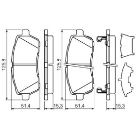 BOSCH Sada brzdových platničiek   0 986 494 321_thumb7