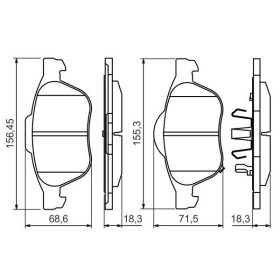 BOSCH Sada brzdových platničiek   0 986 494 485_thumb5