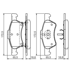 BOSCH Sada brzdových platničiek   0 986 424 765_thumb5