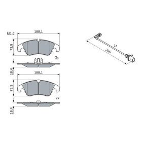 BOSCH Sada brzdových platničiek   0 986 494 259_thumb7