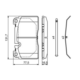 BOSCH Sada brzdových platničiek   0 986 494 694_thumb7