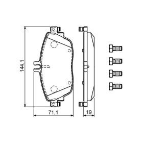 BOSCH Sada brzdových platničiek   0 986 494 937_thumb7