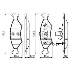 BOSCH Sada brzdových platničiek   0 986 494 547_thumb5