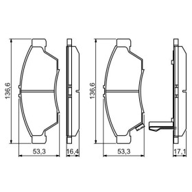 BOSCH Sada brzdových platničiek   0 986 494 238_thumb7