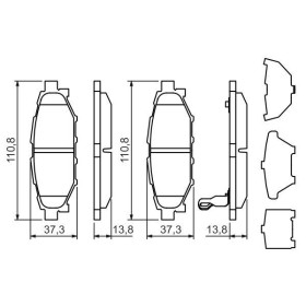 BOSCH Sada brzdových platničiek   0 986 494 444_thumb7