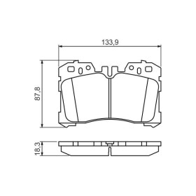 BOSCH Sada brzdových platničiek   0 986 494 423_thumb5