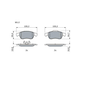 BOSCH Sada brzdových platničiek   0 986 494 441_thumb5