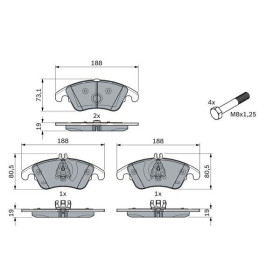 BOSCH Sada brzdových platničiek   0 986 494 263_thumb7