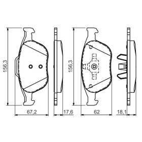 BOSCH Sada brzdových platničiek   0 986 424 701_thumb5