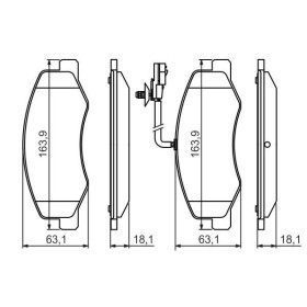 BOSCH Sada brzdových platničiek   0 986 494 499_thumb7