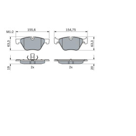 BOSCH Sada brzdových platničiek   0 986 424 620_thumb7