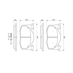 BOSCH Sada brzdových platničiek   0 986 461 149_thumb5