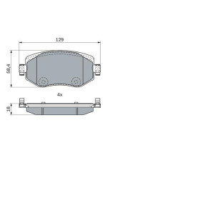 BOSCH Sada brzdových platničiek   0 986 424 386_thumb7