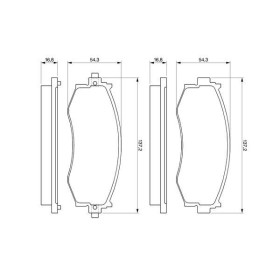 BOSCH Sada brzdových platničiek   0 986 461 121_thumb5