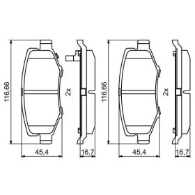 BOSCH Sada brzdových platničiek   0 986 494 706_thumb7