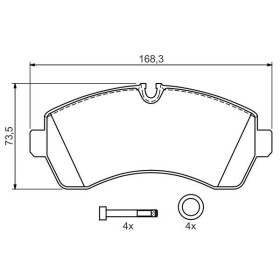 BOSCH Sada brzdových platničiek   0 986 494 194_thumb5