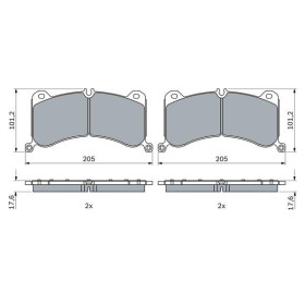 BOSCH Sada brzdových platničiek   0 986 424 943_thumb5