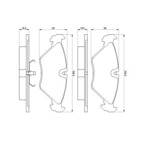 BOSCH Sada brzdových platničiek   0 986 461 766_thumb5