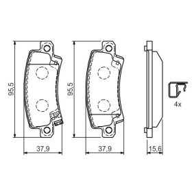 BOSCH Sada brzdových platničiek   0 986 424 790_thumb5