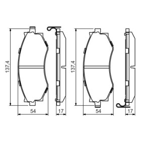 BOSCH Sada brzdových platničiek, kotúč. brzda   0 986 494 571_thumb5