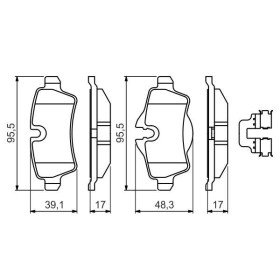 BOSCH Sada brzdových platničiek   0 986 494 645_thumb7