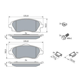 BOSCH Sada brzdových platničiek   0 986 494 625_thumb7