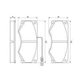 BOSCH Sada brzdových platničiek   0 986 424 176_thumb7