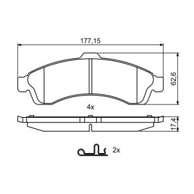 BOSCH Sada brzdových platničiek   0 986 494 854_thumb7