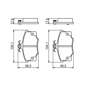 BOSCH Sada brzdových platničiek   0 986 468 380_thumb7