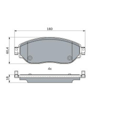 BOSCH Sada brzdových platničiek   0 986 494 741_thumb5