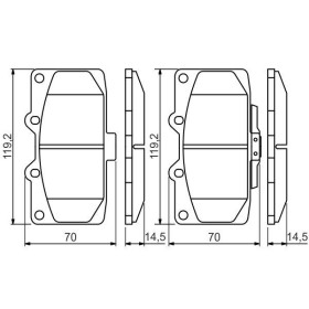 BOSCH Sada brzdových platničiek   0 986 494 398_thumb5