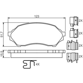 BOSCH Sada brzdových platničiek   0 986 494 616_thumb5