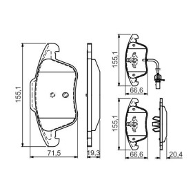 BOSCH Sada brzdových platničiek   0 986 494 538_thumb7