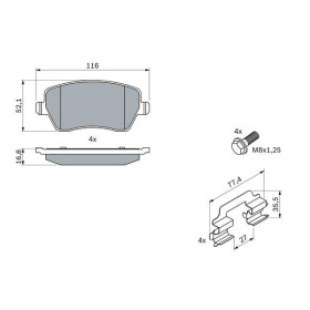 BOSCH Sada brzdových platničiek   0 986 494 592_thumb5