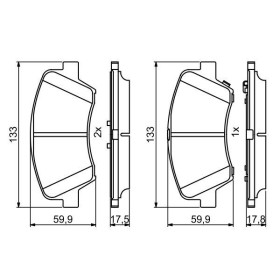 BOSCH Sada brzdových platničiek   0 986 494 712_thumb7