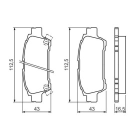 BOSCH Sada brzdových platničiek   0 986 424 762_thumb7