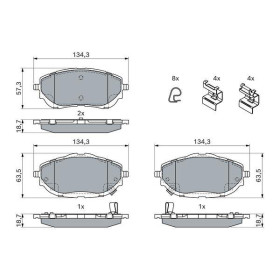 BOSCH Sada brzdových platničiek   0 986 494 676_thumb7