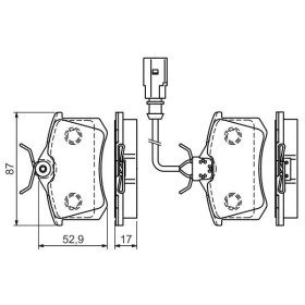 BOSCH Sada brzdových platničiek   0 986 494 025_thumb5