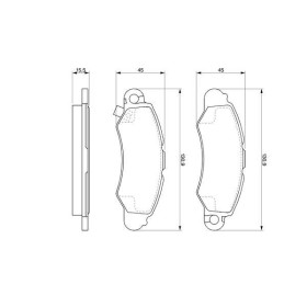 BOSCH Sada brzdových platničiek   0 986 424 804_thumb7