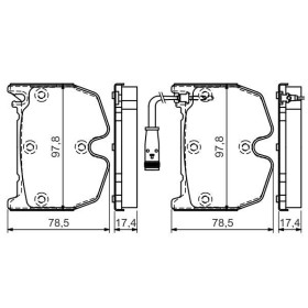 BOSCH Sada brzdových platničiek   0 986 494 364_thumb5