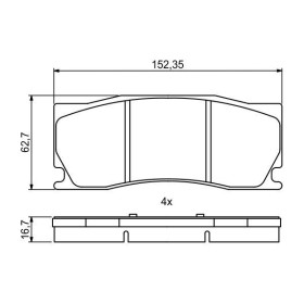 BOSCH Sada brzdových platničiek   0 986 494 868_thumb7