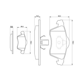 BOSCH Sada brzdových platničiek   0 986 494 008_thumb5