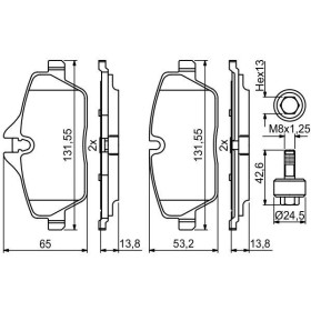 BOSCH Sada brzdových platničiek   0 986 494 813_thumb7