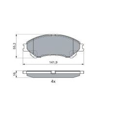 BOSCH Sada brzdových platničiek   0 986 494 936_thumb7